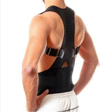 Waist Support- Adjustable Magnetic Posture Back Support Waist Trimmer Belt - dealskart.com.au