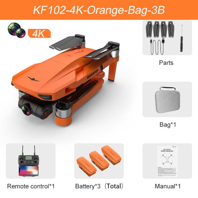 KF102 GPS 8K/4K 2-Axis Gimbal Anti-Shake Foldable Photography Drone - dealskart.com.au