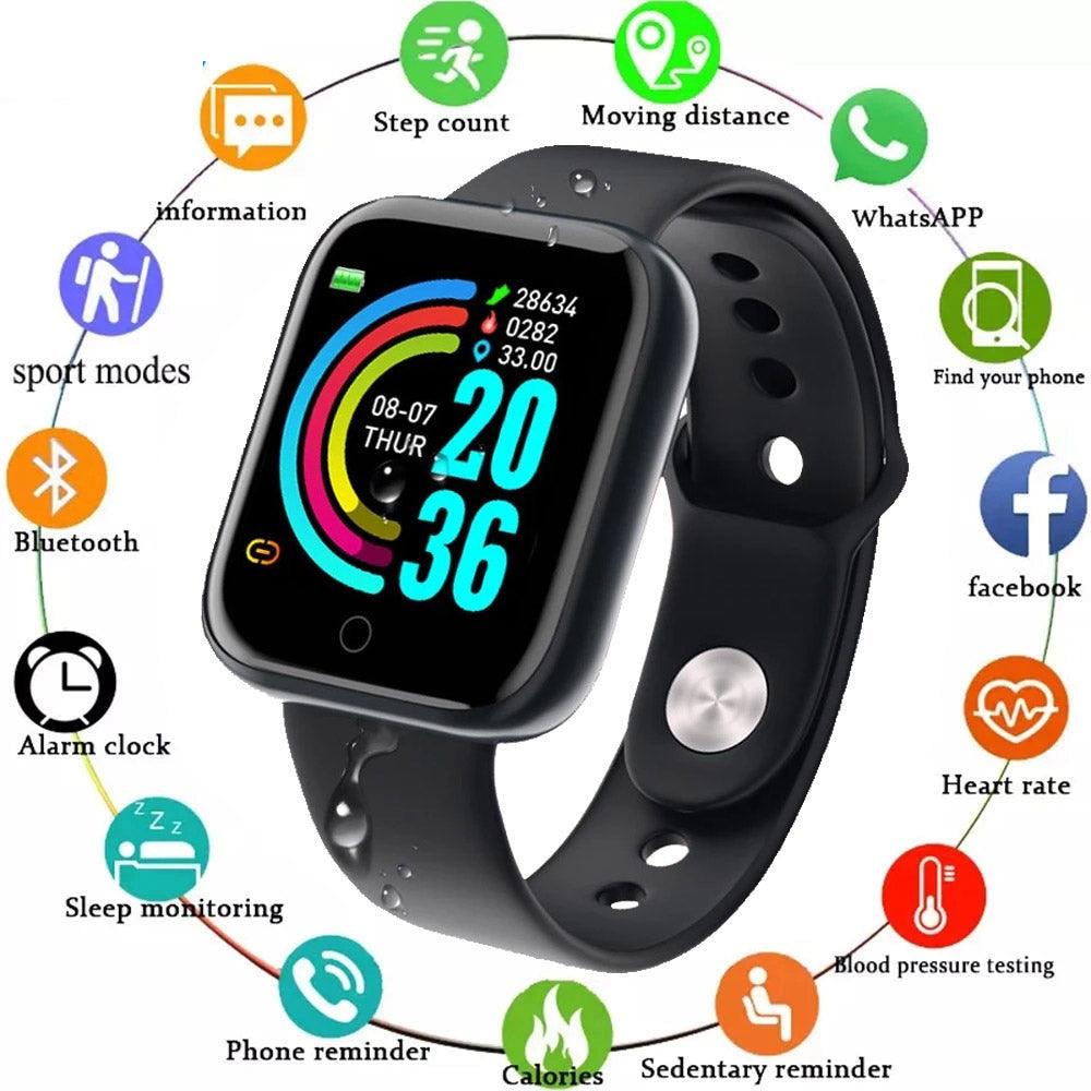 D20 Pro Unisex Bluetooth Multi-Mode Smartwatch - dealskart.com.au