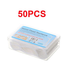 50/100 PCs Dental Flosser Picks | Interdental Brush Dental Floss | Oral Hygiene - dealskart.com.au