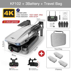 KF102 Max 4K Professional Drone with HD Camera WiFi GPS and 2-Axis Gimbal. - dealskart.com.au