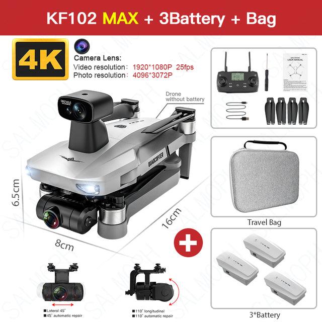KF102 Max 4K Professional Drone with HD Camera WiFi GPS and 2-Axis Gimbal. - dealskart.com.au