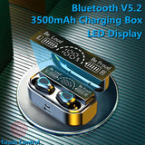 TWS Wireless Bluetooth 5.2 Stereo Sports Earphones with 3500mAh Battery - dealskart.com.au