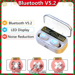 TWS Wireless Bluetooth 5.2 Stereo Sports Earphones with 3500mAh Battery - dealskart.com.au