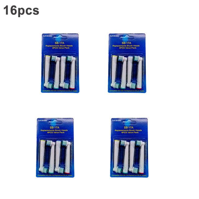 16/20Pcs Sensitive Electric Toothbrush Soft Bristles Heads - dealskart.com.au