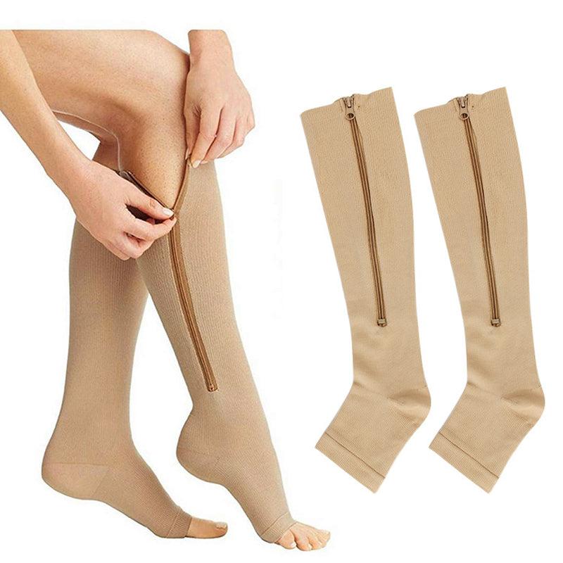 Medical Compression Pressured Stockings with Zipper - dealskart.com.au