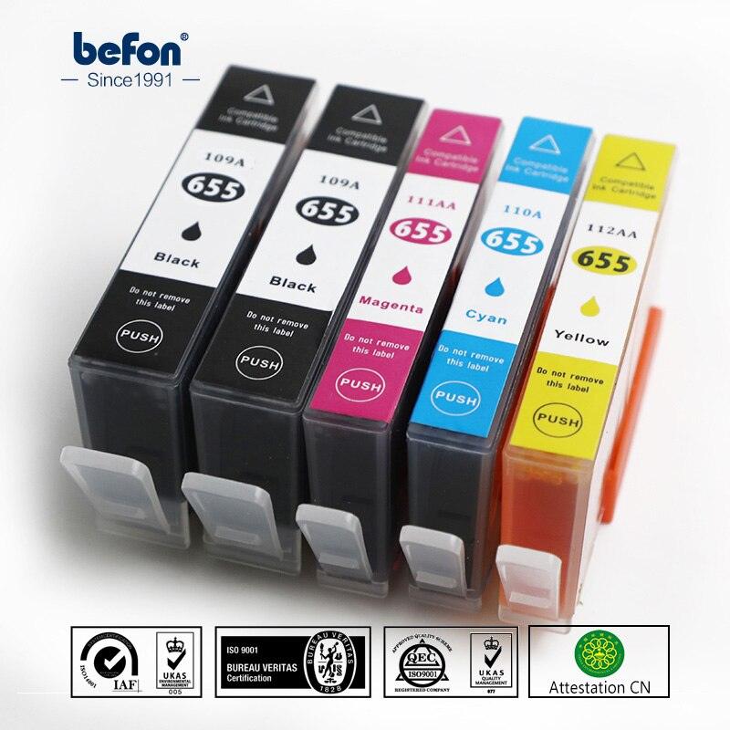 befon X5 Compatible 109A 110A Ink Cartridge Replacement for HP 655 HP655 for deskjet 3525 5525 4615 4625 4525 6525 6625 Printer - dealskart.com.au
