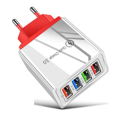 Quad Output Mobile Phone Charger - Quick Charge 3.0, EU/US - dealskart.com.au