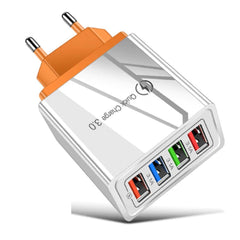 Quad Output Mobile Phone Charger - Quick Charge 3.0, EU/US - dealskart.com.au