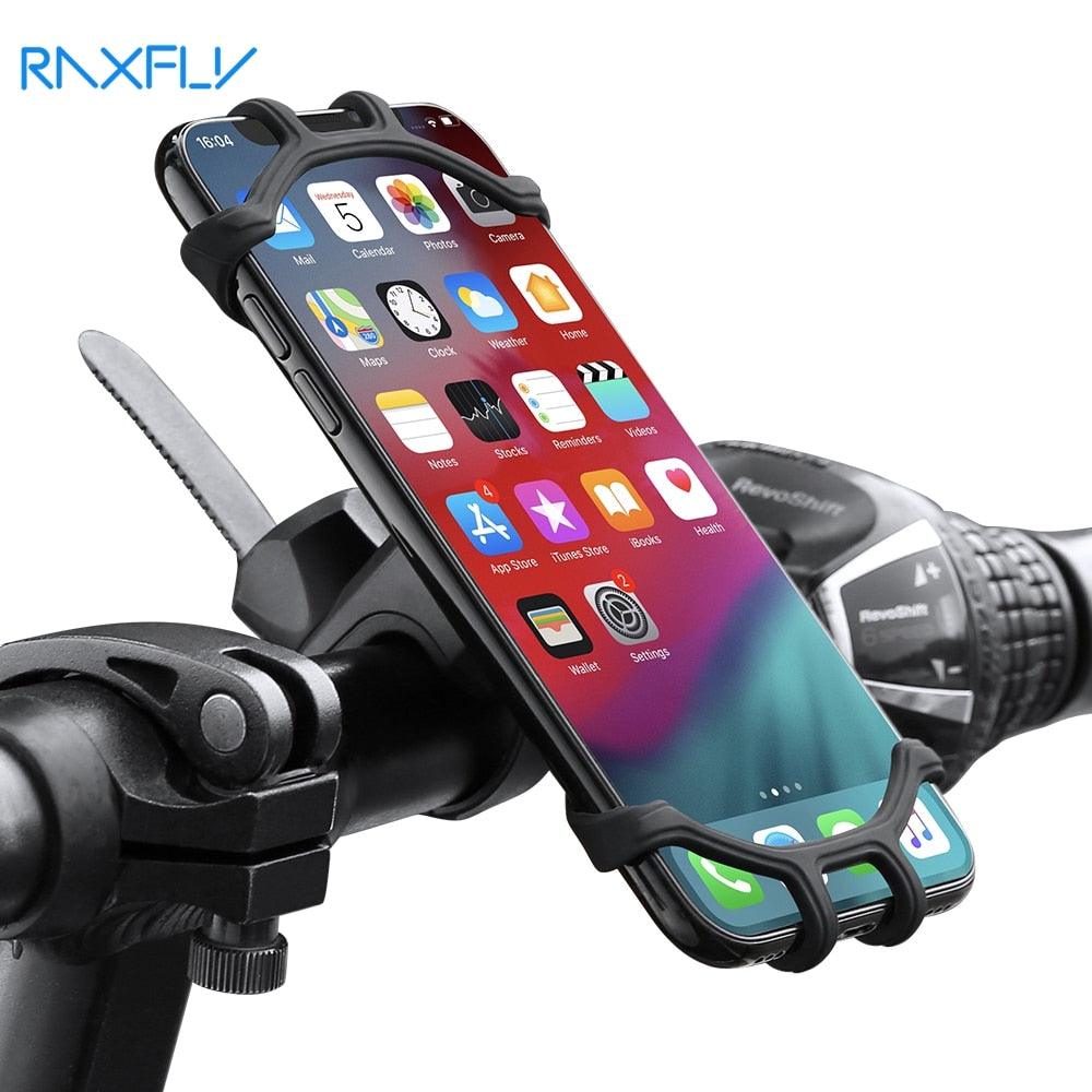 RAXFLY Bike Phone Holder Bicycle Mobile Cellphone Holder Motorcycle Suporte Celular For iPhone Samsung Xiaomi Gsm Houder Fiets - dealskart.com.au
