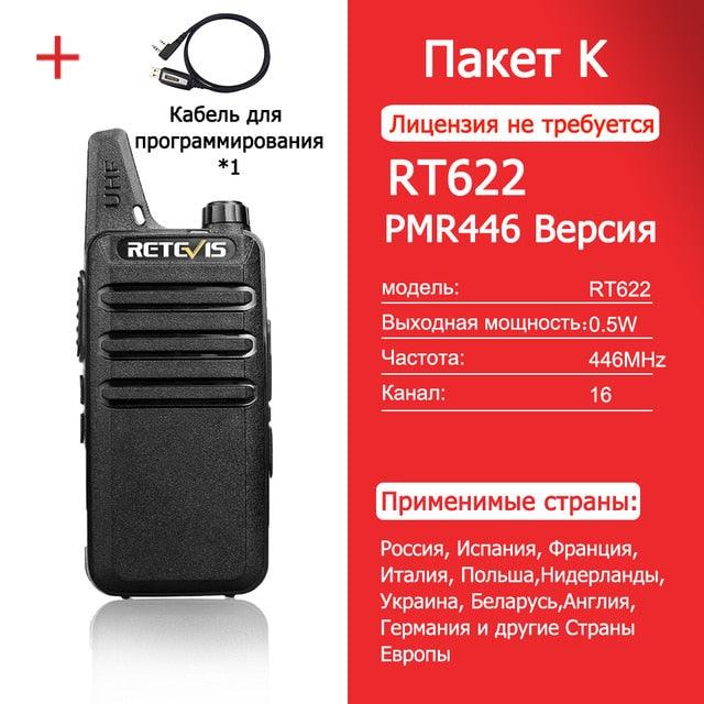 Retevis RT622/ RT22 Portable Walkie Talkie - License Free, Vox Function - dealskart.com.au