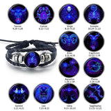 Soulglass Zodiac Sign Constellation Bracelet - Braided Texture - dealskart.com.au