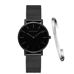 Stainless Steel Quartz Wristwatch with Bracelet for Women - dealskart.com.au