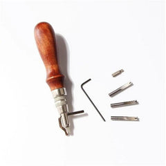 Tool for Leather Stitching and Grooving 7 in 1 set - dealskart.com.au