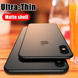 Ultra Thin 0.2mm Hard PC Phone Case For iphone 11 Pro X XR XS Max Full Cover For iphone 7 6 6s 8 Plus Matte Shockproof Case - dealskart.com.au