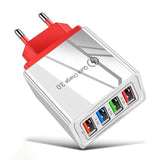 USB Charger Quick Charge 3.0 4.0 QC3.0 Fast Charging Mobile Phone Charger For iPhone X Samsung Xiaomi Huawei Tablet Wall Adapter - dealskart.com.au