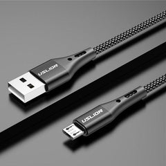 USLION 2m 3m Micro USB Cable 3A Fast Charging Data Cable for Xiaomi Redmi 4X Samsung J7 Android Mobile Phone Microusb Charger - dealskart.com.au
