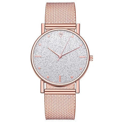 Watch Women Dress Stainless Steel Band Analog Quartz Wristwatch Fashion Luxury Ladies Golden Rose Gold Watch Clock Analog - dealskart.com.au