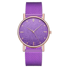 Watch Women Dress Stainless Steel Band Analog Quartz Wristwatch Fashion Luxury Ladies Golden Rose Gold Watch Clock Analog - dealskart.com.au