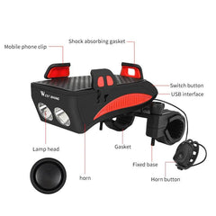 WEST BIKING 4-in-1 Multipurpose Bike Light with Power Output - dealskart.com.au