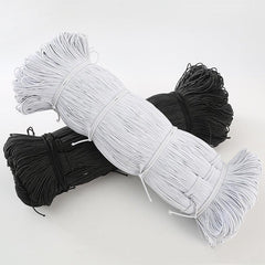 White/Black Elastic Rope for DIY Sewing Accessories - dealskart.com.au