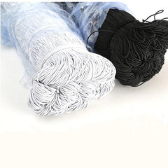 White/Black Elastic Rope for DIY Sewing Accessories - dealskart.com.au