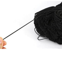 White/Black Elastic Rope for DIY Sewing Accessories - dealskart.com.au