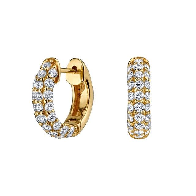 Women CZ Rainbow Earrings Cubic Zirconia Ear Cuff Set for Female Trendy Gold Huggie Clip on Earrings Earcuff Crystal Jewelry - dealskart.com.au