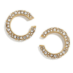 Women CZ Rainbow Earrings Cubic Zirconia Ear Cuff Set for Female Trendy Gold Huggie Clip on Earrings Earcuff Crystal Jewelry - dealskart.com.au