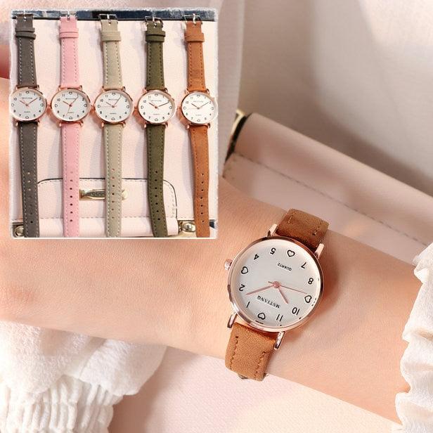 Women’s Casual Leather Strap Vintage Watch - dealskart.com.au