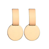 Women's Dangle Drop Solid and Chain Earrings - Metal Toned - dealskart.com.au