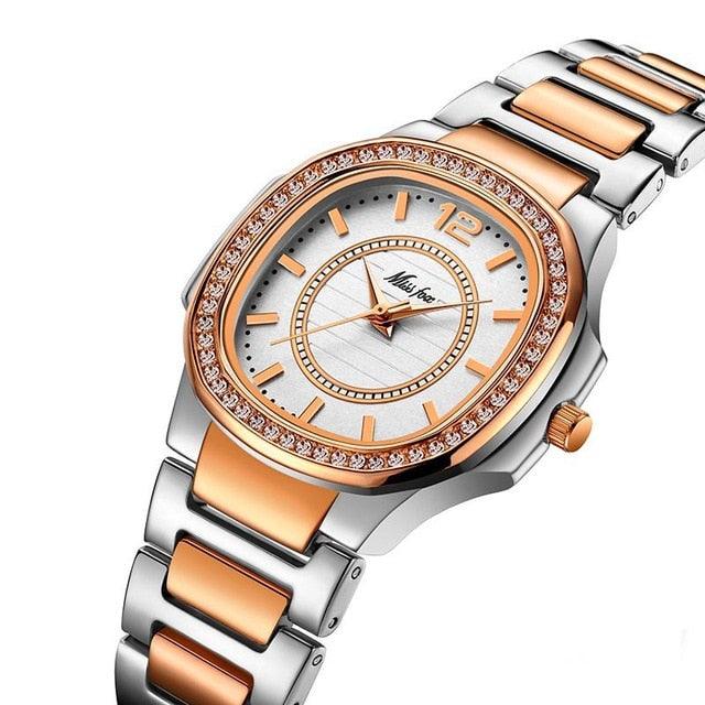 Women’s Fashion Luxury Diamond Quartz Wristwatch - dealskart.com.au