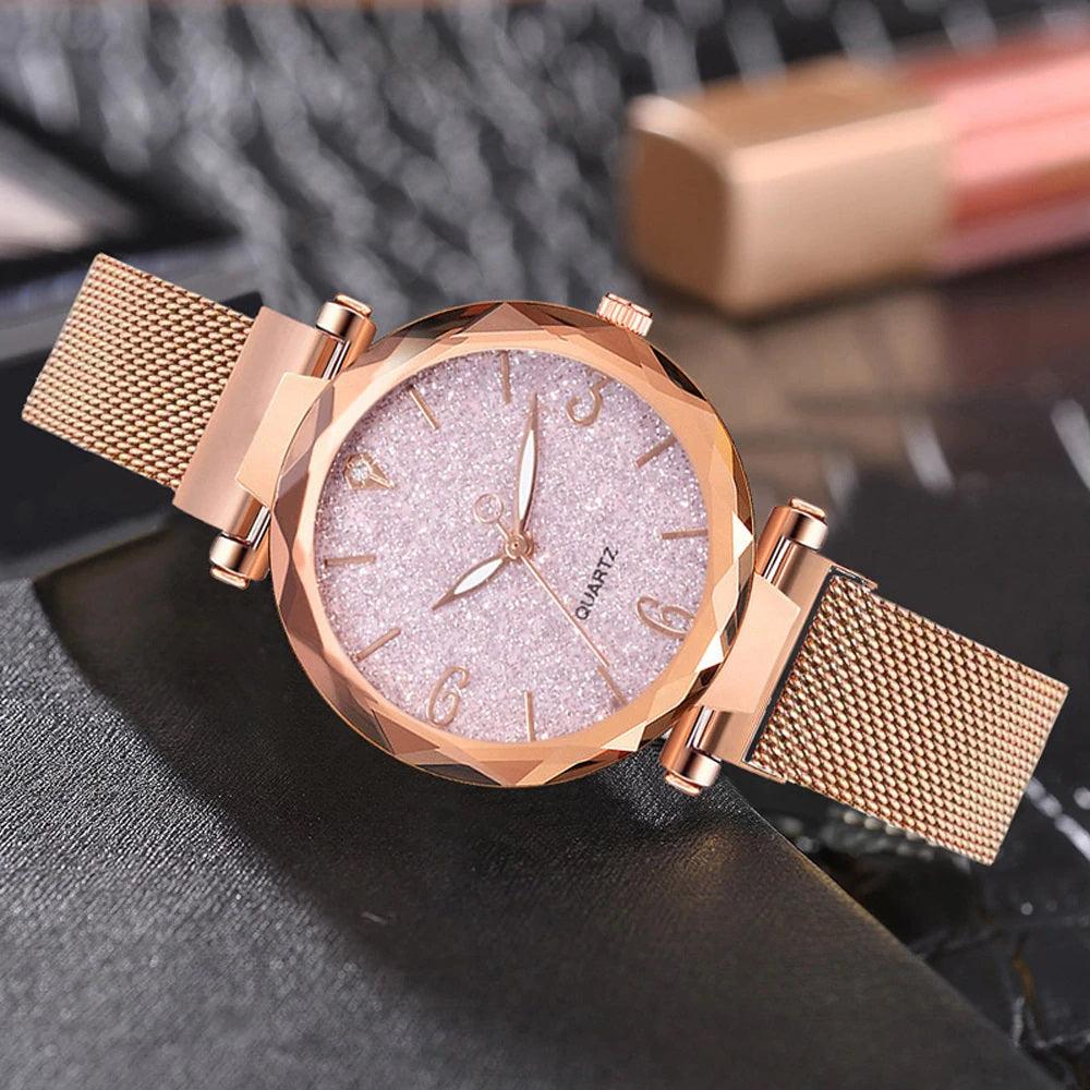 Luxury Women's Wristwatch Fashionable, Rose Gold Wristwatch - dealskart.com.au
