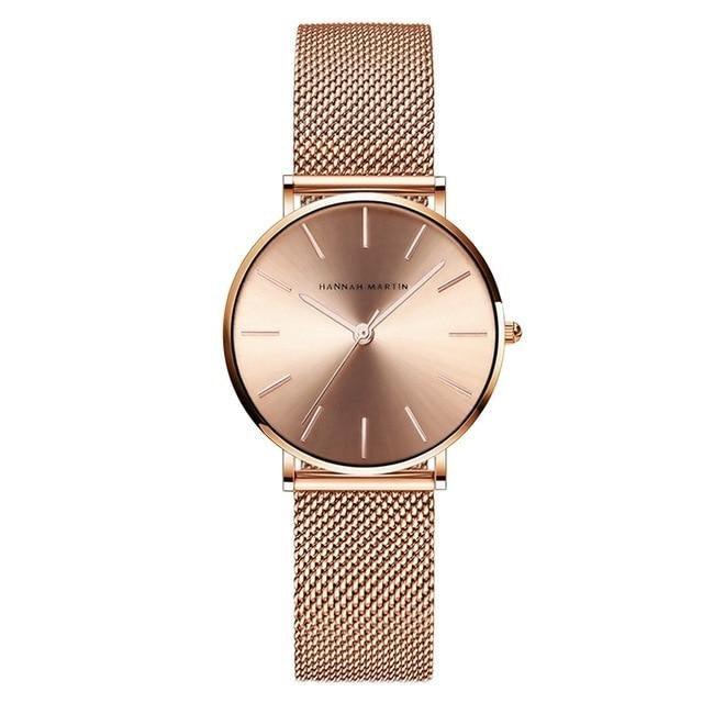 Women’s Minimalist Ultra-light weight Stainless Steel Wristwatch - dealskart.com.au
