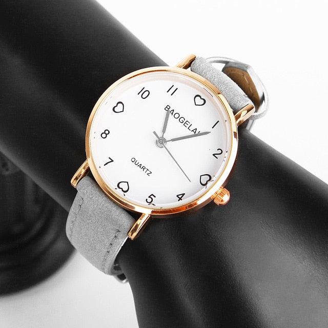 Women’s Vintage Classic Leather Strap Wristwatch - dealskart.com.au