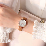 Women’s Vintage Classic Leather Strap Wristwatch - dealskart.com.au