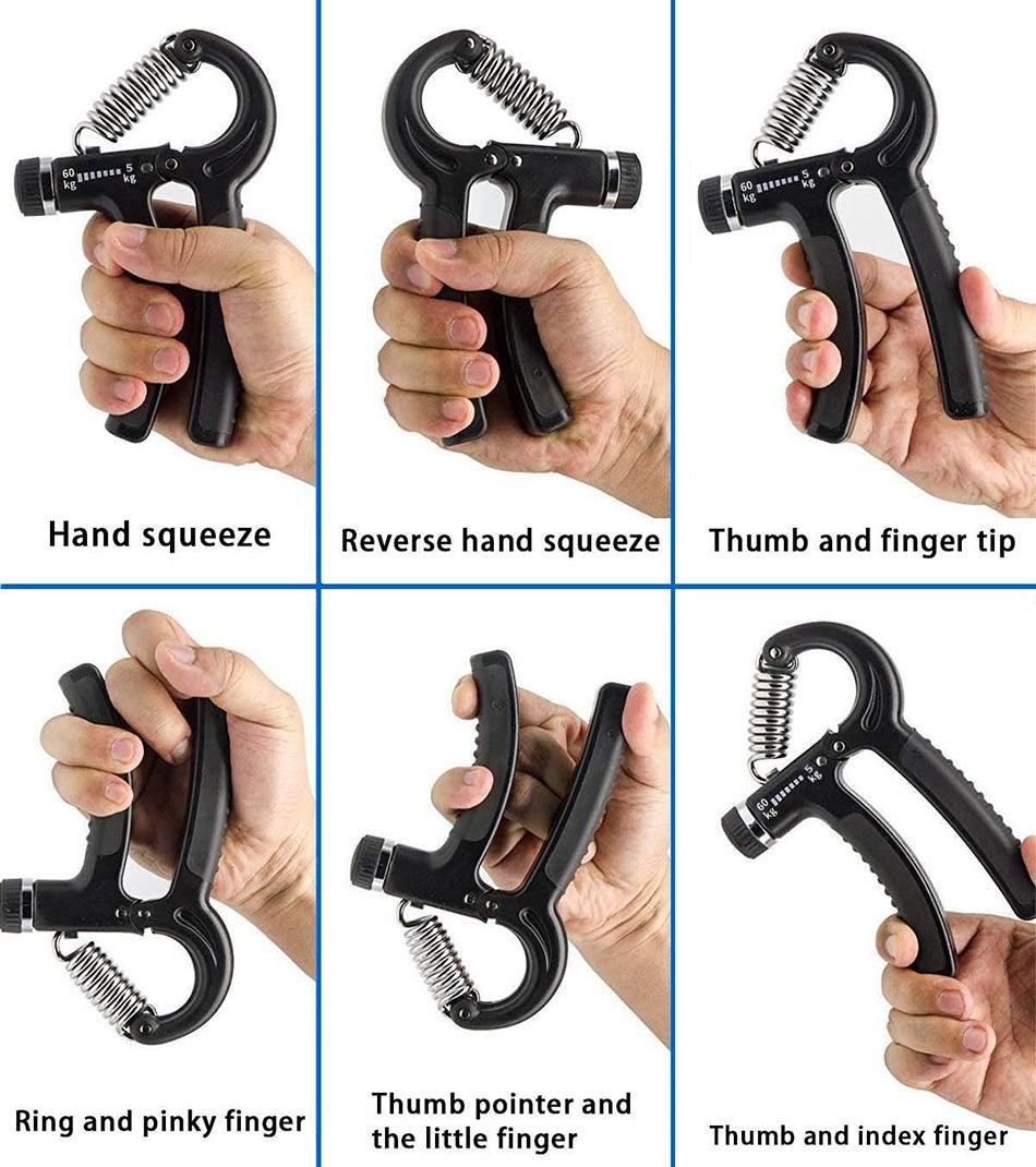 Worthwhile 5-60kg Gym Fitness Adjustable Hand Gripper - dealskart.com.au