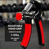 Worthwhile 5-60kg Gym Fitness Adjustable Hand Gripper - dealskart.com.au