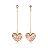 X&P New Korean Heart Statement Drop Earrings 2020 for Women Fashion Vintage Geometric Acrylic Dangle Hanging Earring Jewelry - dealskart.com.au