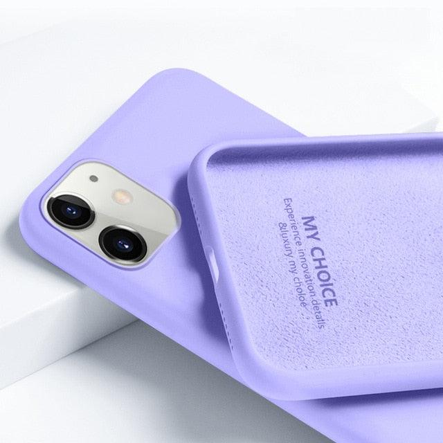 YISHANGOU Case For Apple iPhone 11 12 Pro Max SE 2 2020 6 S 7 8 Plus X XS MAX XR Cute Candy Color Couples Soft Silicone Cover - dealskart.com.au